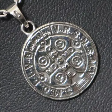 신성한 수호 작은 성자 코인 실버 925 목걸이 펜던트