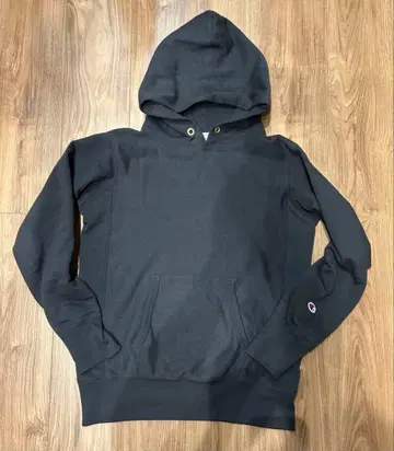챔피온 리버스 위브 후드티 블랙 M사이즈