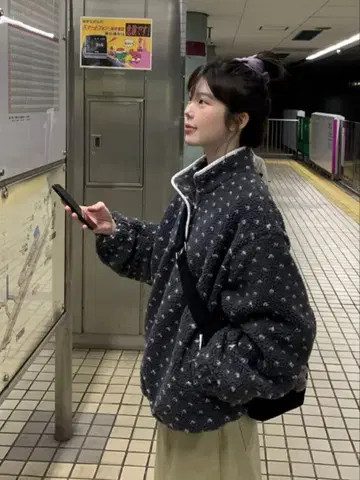 플라워 플리스 아노락 후디 nugu sep19