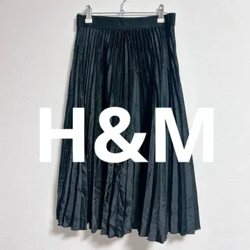 H&M 블랙 플리츠 스커트 US 4