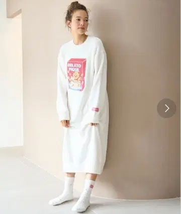 젤라또피케 베비모코 시리얼 베어 자카드 원피스