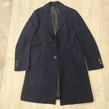 UNIVERSAL LANGUAGE 체스터 코트 다크 블루