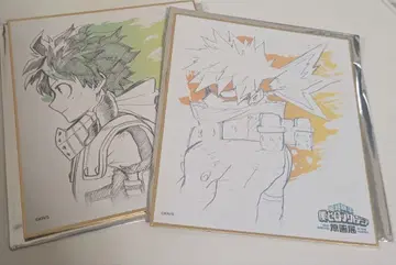 나의 히어로 아카데미아 원화전 색지 컬렉션 미도리야 이즈쿠 바쿠고 카츠키