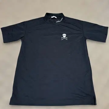 MARK & LONA 하이넥 반팔 셔츠 블랙 새상품급