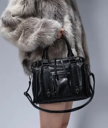 앤티크 인조 가죽 보스턴