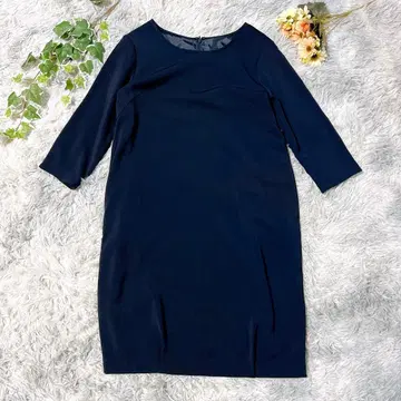 Feliz Lunes 원피스 2 M 다크 네이비 네이비 7부 소매 포멀