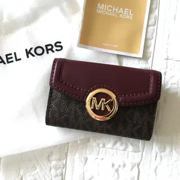 새상품 마이클코어스 MICHEAL KORS 와인 레드 키케이스