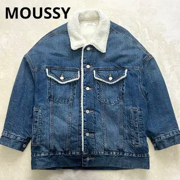 MOUSSY 마우지 보아 옷깃 데님 자켓