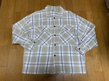 파이브 브라더 플란넬 셔츠 오버 사이즈