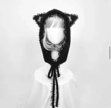 DimMoire 디무모아르 Evil Cat 후드 고양이 귀 블랙