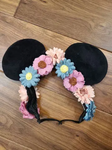 디즈니 꽃무늬 머리띠