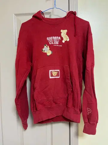 2 SHIMPA PINK HOUSE CLUB 빨간색 후드티 핑크하우스