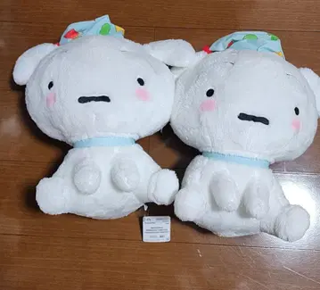 짱구는 못말려(크레용 신짱) 시로 봉제 인형 2체 세트