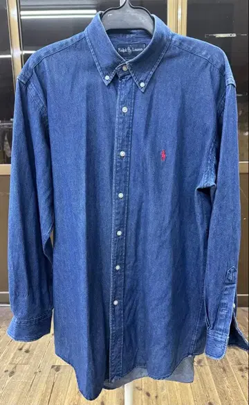 랄프 로렌 데님 셔츠 L 새상품급