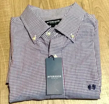 맥그리거 깅엄 체크 버튼 다운 긴팔 셔츠