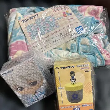 블루 록 담요 피규어 가습기 세트