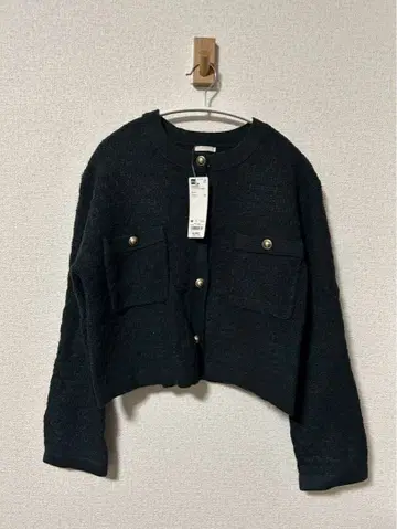 GU 지유 자켓풍 가디건 네이비