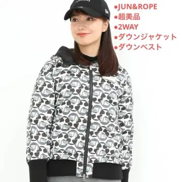 [ 컨디션 최상 ] JUN&ROPE 준앤로페 다운 자켓 모노톤