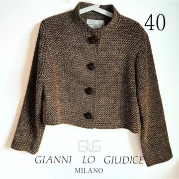 잔니 로 주디체 아우터 코트 노카라 자켓 자켓