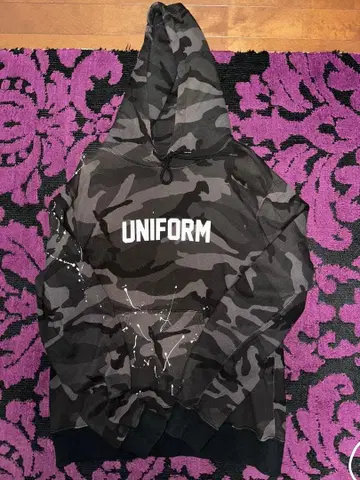 카모 패턴 후드티 UNIFORM/EXPERIMENT