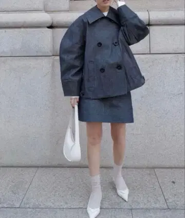 machatt 데님 미니 스커트 38