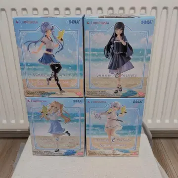 미개봉 Luminasta Summer Pockets 피규어 4종 세트
