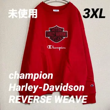 [ 미사용품 ] champion x 할리데이비슨 리버스 위브 레어