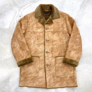 무스탕 코트 베이지