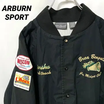 N-6108 00s ARBURN SPORT 바시티 자켓 자수 와펜 M
