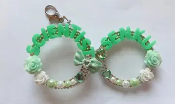 민트 58mm 캔뱃지 2개용 수납 키링