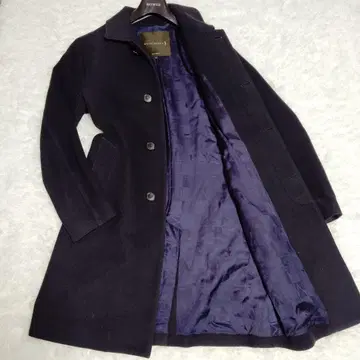 고품질 매킨토시 던켈드 스텐칼라 울 38 M 네이비