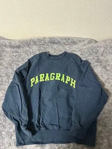 PARAGRAPH 네이비 크루넥 트레이닝복