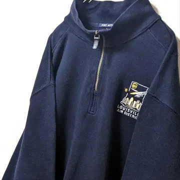 포트 오소리티 루이빌 에어 디스트릭트 자수 맨투맨 네이비 L 구제 의류