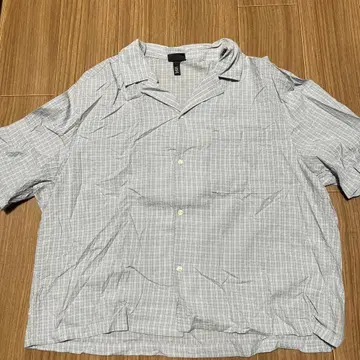 H&M 반팔 체크 셔츠