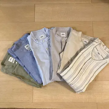 ZARA 릴랙스핏 긴팔 셔츠 6개 세트