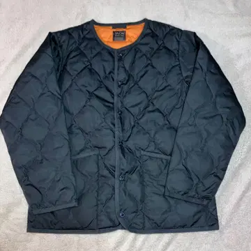 TAION 블랙 퀼팅 자켓