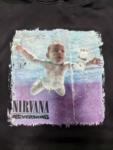 NIRVANA NEVERMIND 후드티 구제 의류 블랙