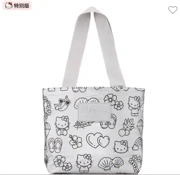 미사용 새상품 알로하 컬렉션 x 헬로키티 토트백 (실버/하와이 한정판)