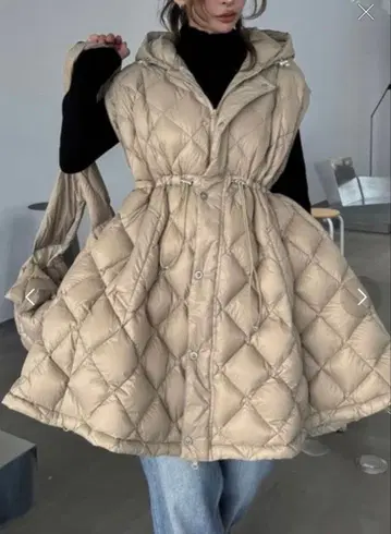 WILLFULLY 다운 베이지 s 사이즈