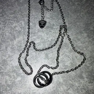 내추럴 더블 링 목걸이 [ LION HEART / 라이온 하트 ]