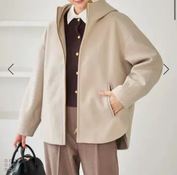 [이번 시즌 신상] 로페 피크닉 집업 후디드 코트 베이지