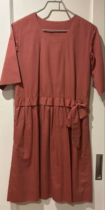 마가렛호웰 가을/겨울 코튼 실크 원피스, 더스티 핑크