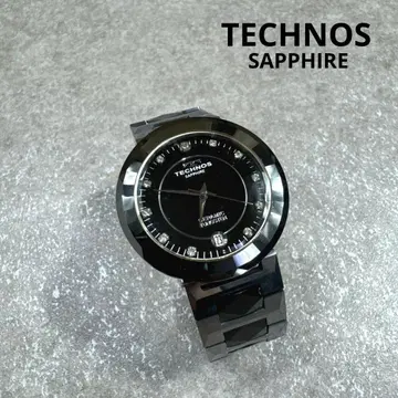 TECHNOS 테크노스 세라믹 텅스텐 남성용 손목시계 작동품