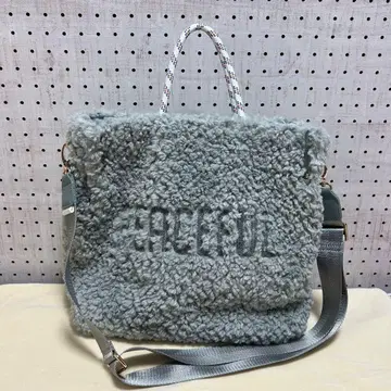 미사용 새상품 YAMADAYA 블루 그레이 퍼 백 페신샤