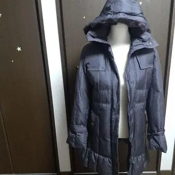 iseear 후드 부착 다운 자켓