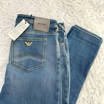 [ 미사용 새상품 ] 아르마니진 슬림 스트레이트 데님 팬츠 Y2K 27