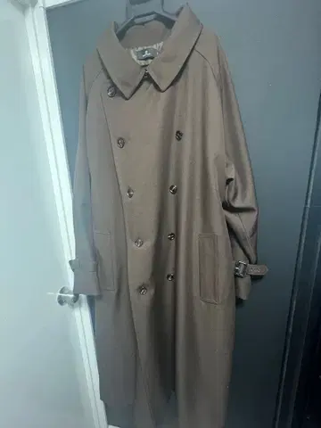 오버 사이즈 요크 래글런 와이드 트렌치코트