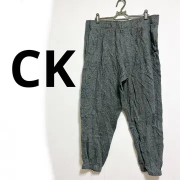CK 그레이 와이드 팬츠 조거 하의 여성용 남성용
