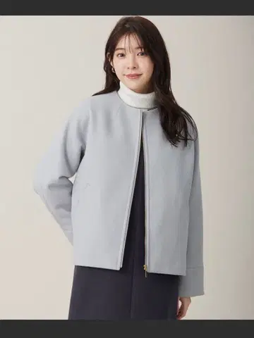 택 포함 새상품. 애니시스 울 라이크 돌먼 숏코트