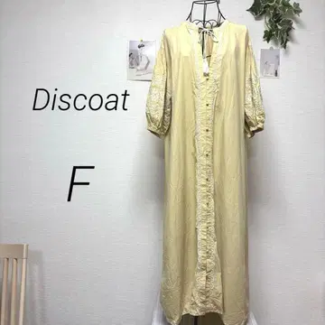 10653 Discoat 디스코트 자수 셔츠 원피스 F